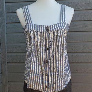 SAM & LAVI Gorgeous sassy button tank, Size Small